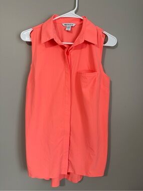 Athleta Button Down Tank Top
